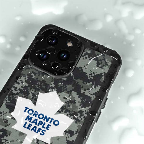 NHL Toronto Maple Leafs Camo iPhone 15 Pro Waterproof Case